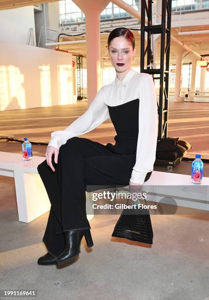 Coco Rocha at Prabal Gurung RTW Fall 2024 as part of New York Ready to Wear Fashion Week held at the Starrett-Lehigh Building on February 9, 2024 in...