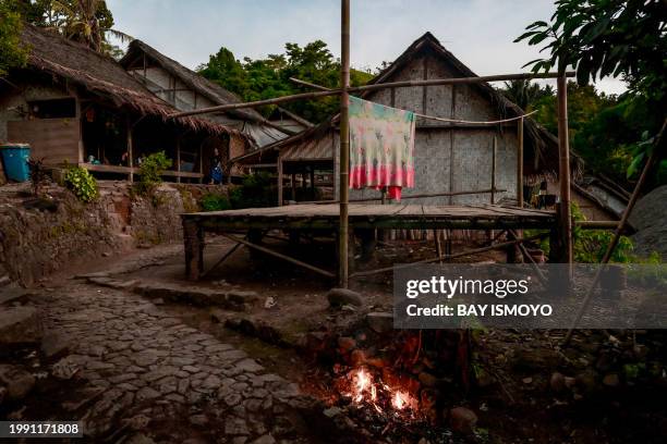 This photo taken on January 25, 2024 shows a general view of Kanekes village where members of the Indigenous Baduy tribe reside, in Lebak, Banten...