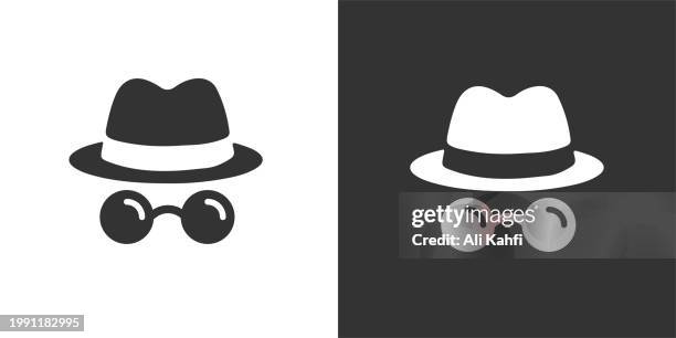 illustrazioni stock, clip art, cartoni animati e icone di tendenza di icona spia. icona solida che può essere applicata ovunque, semplice, pixel perfect e stile moderno. - mafia wallpapers