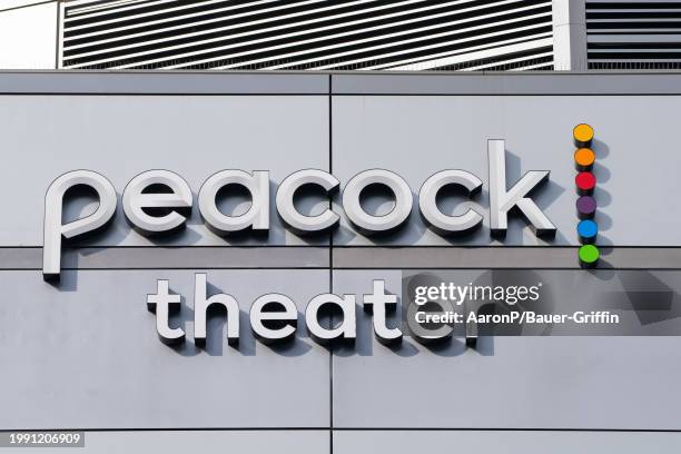 General View of the Peacock Theater at L.A. LIVE in Downtown L.A. On February 09, 2024 in Los Angeles, California.