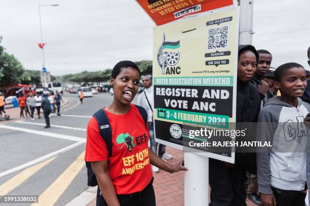 Economic Freedom Fighters Election Campaign Photos and Premium High Res