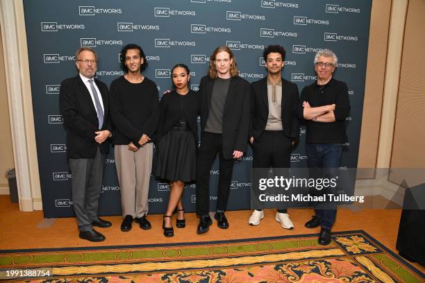 Executive Producer Mark Johnson and actors Assad Zaman, Delainey Hayles, Sam Reid, Jacob Anderson and Eric Bogosian attend the AMC Network's...