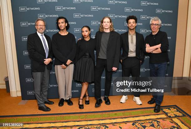 Executive Producer Mark Johnson and actors Assad Zaman, Delainey Hayles, Sam Reid, Jacob Anderson and Eric Bogosian attend the AMC Network's...