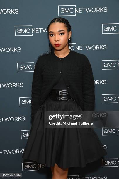 Actor Delainey Hayles attends the AMC Network's presentation of "Anne Rice's Interview with the Vampire" during the 2024 TCA Winter Press Tour at The...