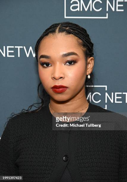 Actor Delainey Hayles attends the AMC Network's presentation of "Anne Rice's Interview with the Vampire" during the 2024 TCA Winter Press Tour at The...
