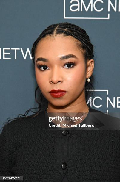 Actor Delainey Hayles attends the AMC Network's presentation of "Anne Rice's Interview with the Vampire" during the 2024 TCA Winter Press Tour at The...