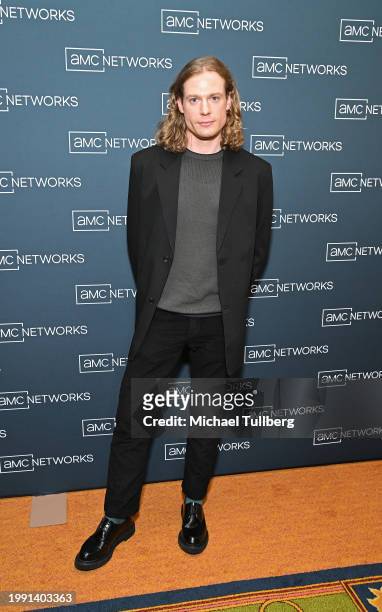 Actor Sam Reid attends the AMC Network's presentation of "Anne Rice's Interview with the Vampire" during the 2024 TCA Winter Press Tour at The...