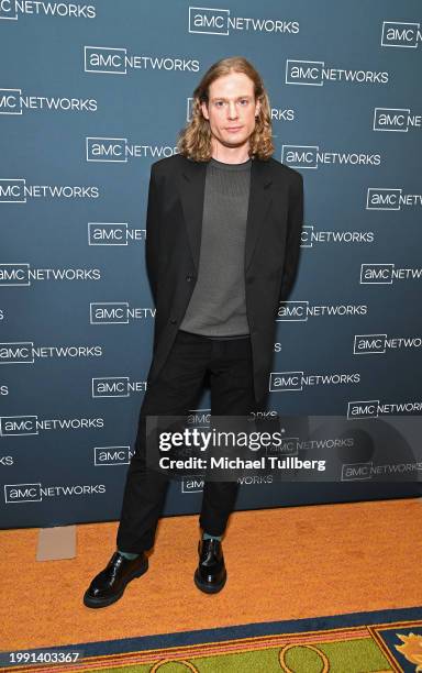 Actor Sam Reid attends the AMC Network's presentation of "Anne Rice's Interview with the Vampire" during the 2024 TCA Winter Press Tour at The...