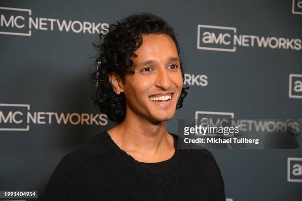 Actor Assad Zaman attends the AMC Network's presentation of "Anne Rice's Interview with the Vampire" during the 2024 TCA Winter Press Tour at The...