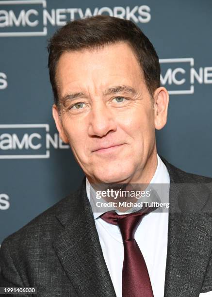 Actor Clive Owen attends the AMC Network's presentation of "Monsieur Spade" during the 2024 TCA Winter Press Tour at The Langham Huntington, Pasadena...
