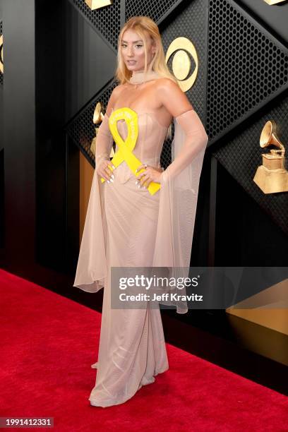 Montana Tucker attends the 66th GRAMMY Awards at Crypto.com Arena on February 04, 2024 in Los Angeles, California.