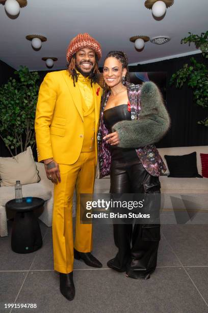 Raheem DeVaughn and Goapele attend Gilead National Black HIV/AIDS Awareness Day Event at HQ DC House by The Burns Brothers on February 06, 2024 in...