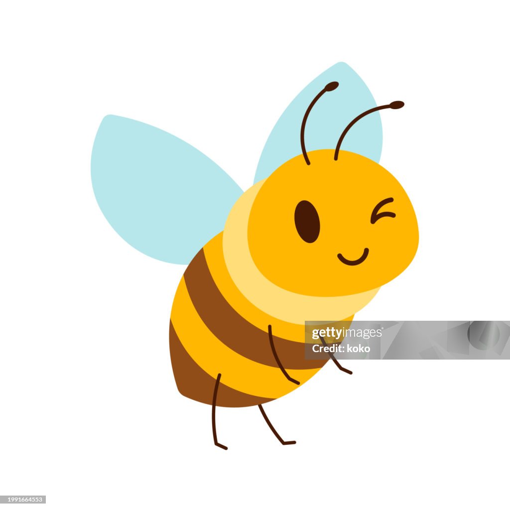 Niedliche Honigbiene.