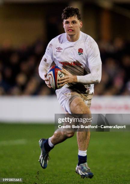 England's Alex Wills during the Six Nations Under 20s Championship match between England U20 and Wales U20 at Recreation Ground on February 9, 2024...