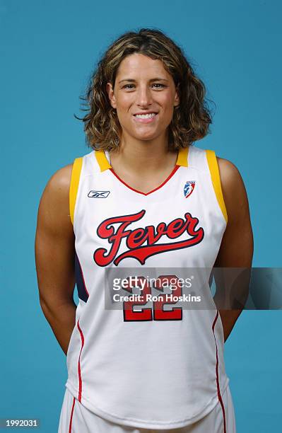 Stephanie White of the Indiana Fever during the Fever Media Day portrait shoot on May 6, 2003 in Indianapolis, Indiana. NOTE TO USER: User expressly...
