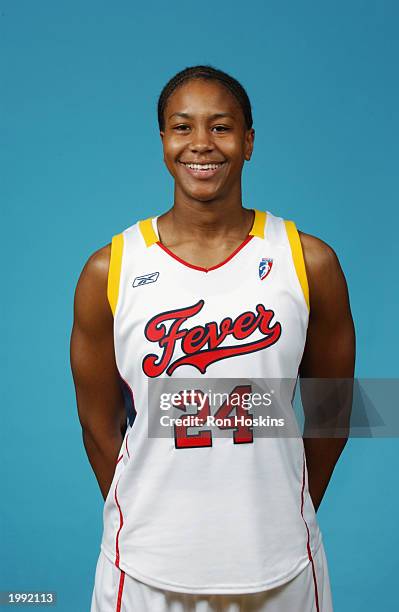 Tamika Catchings of the Indiana Fever during the Fever Media Day portrait shoot on May 6, 2003 in Indianapolis, Indiana. NOTE TO USER: User expressly...