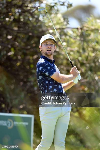 Rasmus Neergaard-Petersen from Denmark during day three of the Bain's Whisky Cape Town Open at Royal Cape Golf Club on February 10, 2024 in Cape...