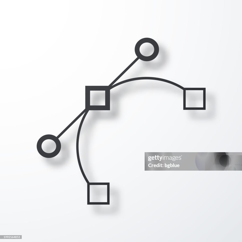 Vector. Line icon with shadow on white background