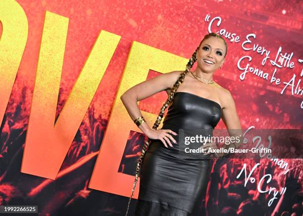 Sundra Oakley attends the Los Angeles Premiere of Paramount Pictures "Bob Marley: One Love" at Regency Village Theatre on February 06, 2024 in Los...