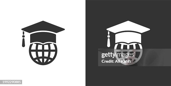 Global education icon. Solid icon that can be applied anywhere, simple, pixel perfect and modern style. Global education icon. Solid icon that can be applied anywhere, simple, pixel perfect and modern style.