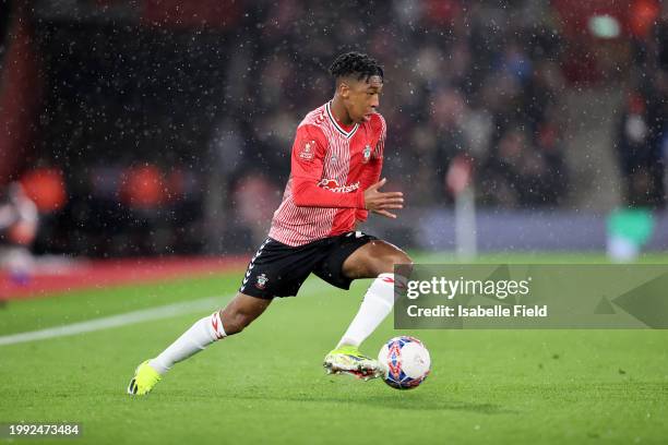 Samuel Amo-Ameyaw of Southampton during the Emirates FA Cup Fourth Round Replay match between Southampton and Watford at St Mary's Stadium on...