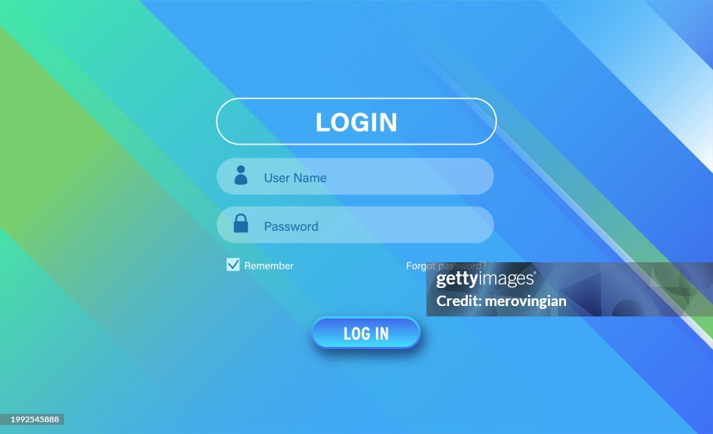 Login Form User Interface High-Res Vector Graphic - Getty Images