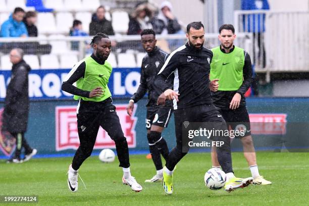 Joseph LOPY - 10 Himad ABDELLI during the Ligue 2 BKT match between Association de la Jeunesse Auxerroise and Angers Sporting Club de l'Ouest at...