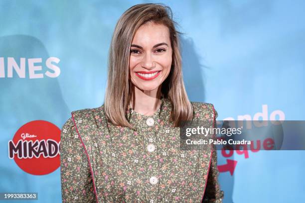 Norma Ruiz attends the Madrid premiere of "Buscando A Coque" at Cine Palacio de la Prensa on February 07, 2024 in Madrid, Spain.