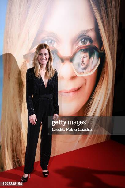 Alexandra Jimenez attends the Madrid premiere of "Buscando A Coque" at Cine Palacio de la Prensa on February 07, 2024 in Madrid, Spain.