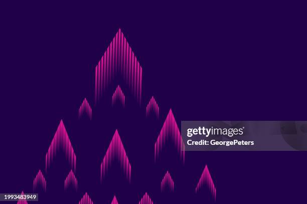 arrow shapes background - fast forward stock illustrations