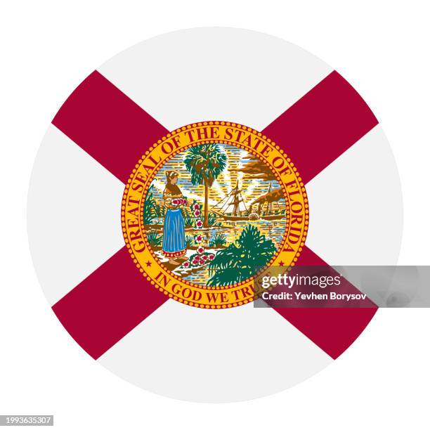 florida state simple flag. us state flag - florida v florida state stock pictures, royalty-free photos & images