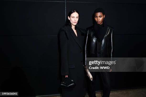 Backstage at Proenza Schouler RTW Fall 2024 as part of New York Ready to Wear Fashion Week held at Chelsea Factory on February 10, 2024 in New York,...