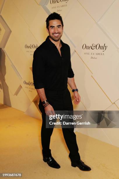 Jeremy Jauncey poses on the red carpet at the One&Only One Za'abeel Grand Opening at Aelia on February 10, 2024 in Dubai, United Arab Emirates.