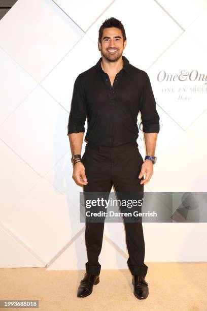 Jeremy Jauncey poses on the red carpet at the One&Only One Za'abeel Grand Opening at Aelia on February 10, 2024 in Dubai, United Arab Emirates.