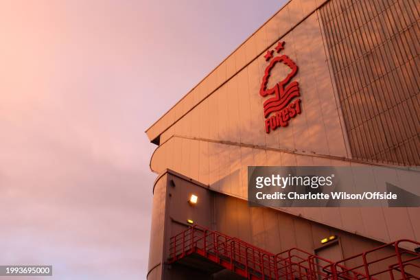General view of the City Ground during the Premier League match between Nottingham Forest and Newcastle United at City Ground on February 10, 2024 in...