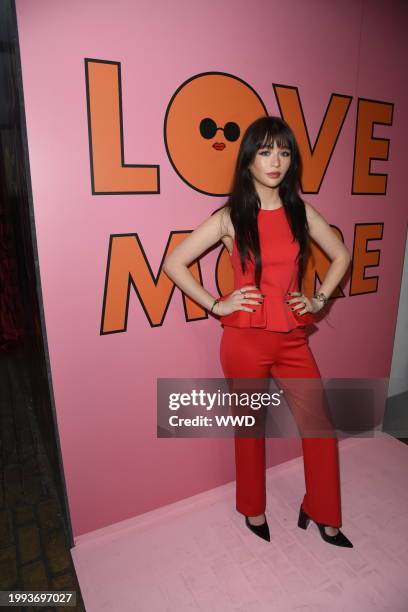 Malina Weissman at the Alice & Olivia RTW Fall 2024 presentation as part of New York Ready to Wear Fashion Week held at Highline Stages on February...