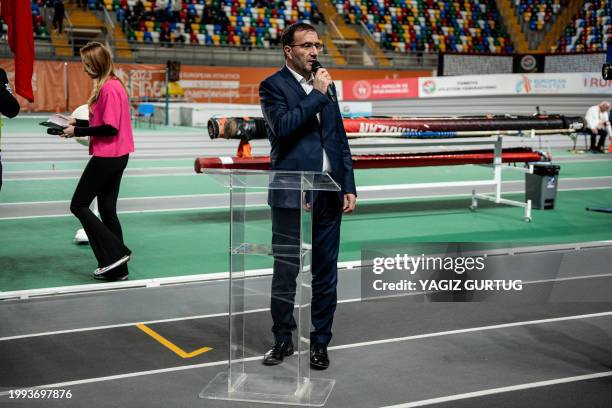 Turkish Athletics Federation president Fatih Cintimar gave a speech to the all country representatives of the participant countries at the 28th...