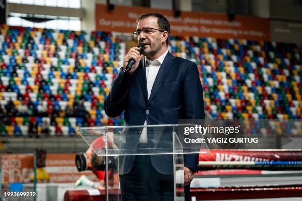 Turkish Athletics Federation president Fatih Cintimar gave a speech to the all country representatives of the participant countries at the 28th...