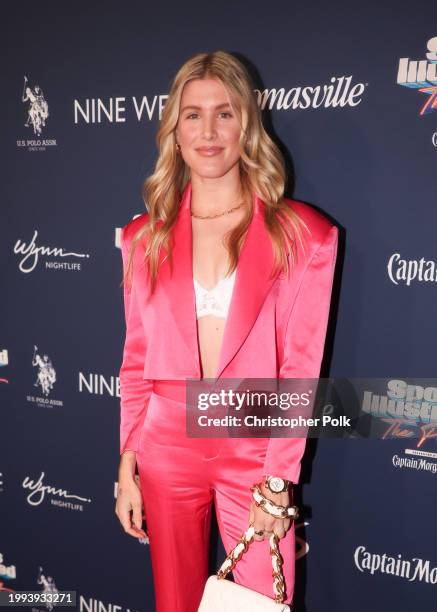 Genie Bouchard at SI The Party Presented by Captain Morgan held at XS at Wynn Las Vegas on February 10, 2024 in Las Vegas, Nevada.