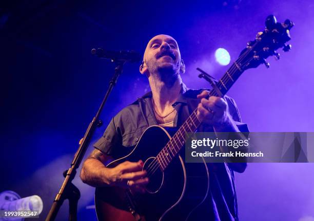 Singer Sam Harris of X Ambassadors performs live on stage during a concert at the Columbia Theater on February 7, 2024 in Berlin, Germany.