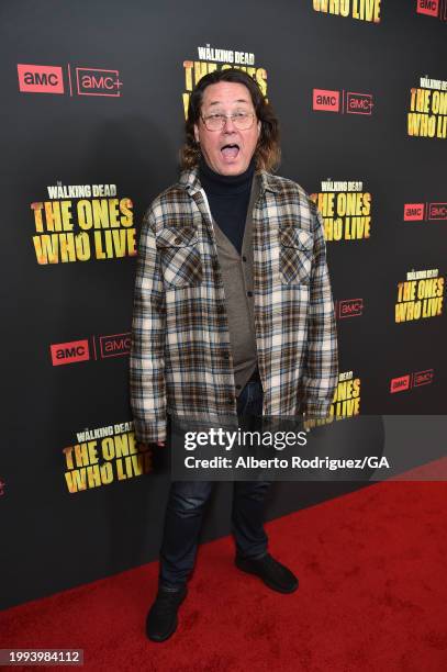 Doug Benson attends the premiere for AMC+ "The Walking Dead: The Ones Who Live" at Linwood Dunn Theater on February 07, 2024 in Los Angeles,...