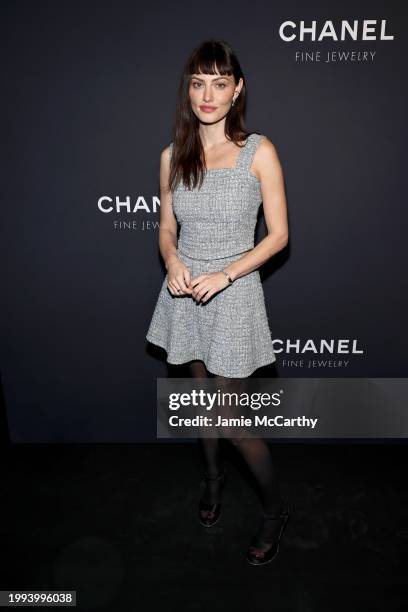 Phoebe Tonkin, wearing CHANEL, attends the CHANEL Dinner to celebrate the Watches & Fine Jewelry Fifth Avenue Flagship Boutique Opening on February...