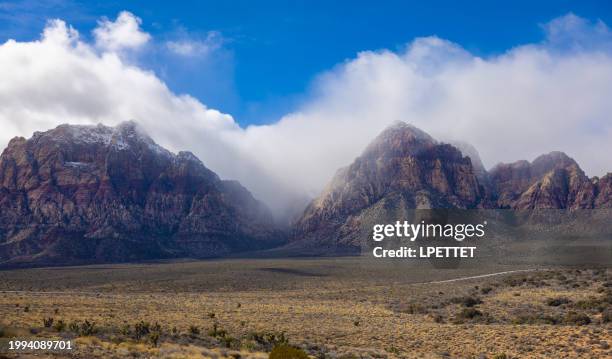 red rock canyon - nevada winter stock pictures, royalty-free photos & images