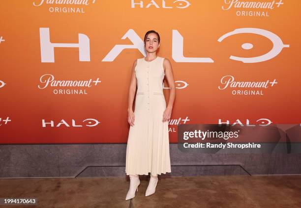 Cristina Rodlo attends "Halo" Fan Screening at Nya Studios on February 07, 2024 in Los Angeles, California.