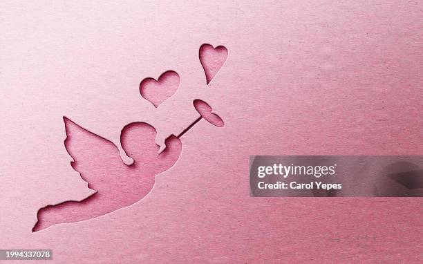 cupid, love, valentines banner - cupido stockfoto's en -beelden