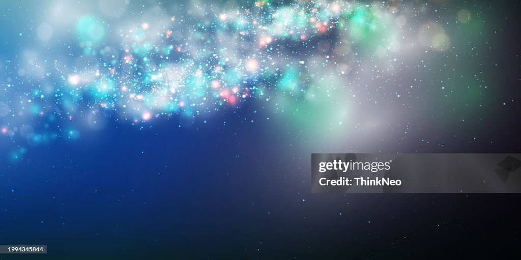 Space background. Starry night sky. Infinite universe and light starry.