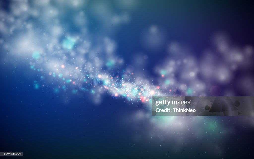 Space background. Starry night sky. Infinite universe and light starry.