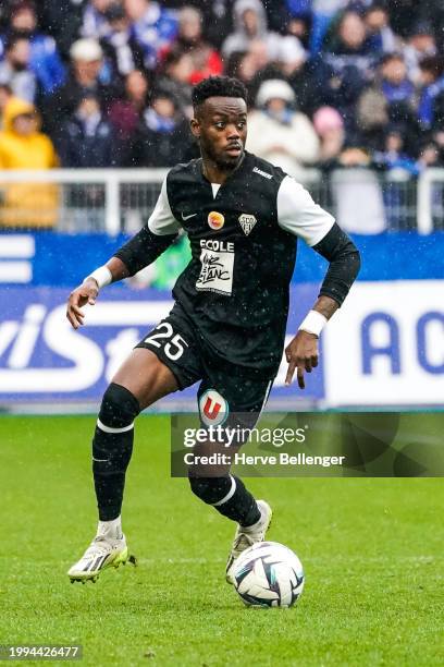Joseph LOPY of SCO Angers during the Ligue 2 BKT match between Association de la Jeunesse Auxerroise and Angers Sporting Club de l'Ouest at Stade...