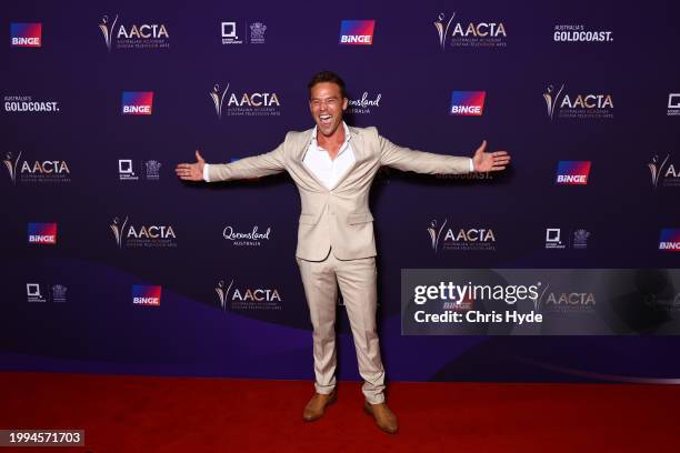 Lincoln Lewis attends the 2024 AACTA Industry Awards Presented By Foxtel Group at HOTA on February 08, 2024 in Gold Coast, Australia.