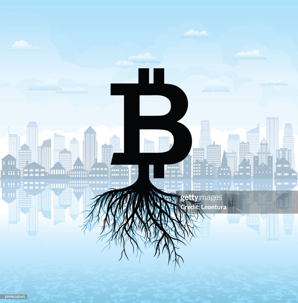 Growing Bitcoin Concept